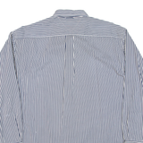 TOMMY HILFIGER Mens Shirt Blue Striped Long Sleeve L