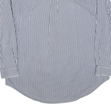 TOMMY HILFIGER Mens Shirt Blue Striped Long Sleeve L