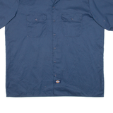 DICKIES Mens Worker Shirt Blue XL