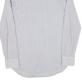 DIESEL Mens Shirt Grey Striped Long Sleeve S