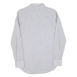 DIESEL Mens Shirt Grey Striped Long Sleeve S