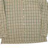 FUBU Mens Shirt Green Check Long Sleeve 2XL