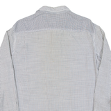 ARMANI JEANS Mens Shirt Grey Check Long Sleeve L