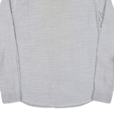 ARMANI JEANS Mens Shirt Grey Check Long Sleeve L