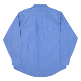 CHAPS Mens Plain Shirt Blue Long Sleeve L
