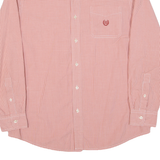 CHAPS Mens Shirt Red Check Long Sleeve M