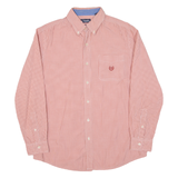 CHAPS Mens Shirt Red Check Long Sleeve M