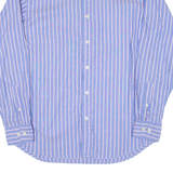 TOMMY HILFIGER Mens Shirt Blue Striped Long Sleeve S