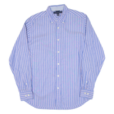 TOMMY HILFIGER Mens Shirt Blue Striped Long Sleeve S