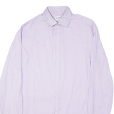 ARMANI COLLEZIONI Mens Flannel Shirt Purple Long Sleeve M