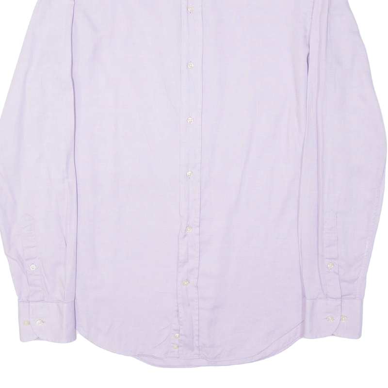 ARMANI COLLEZIONI Mens Flannel Shirt Purple Long Sleeve M