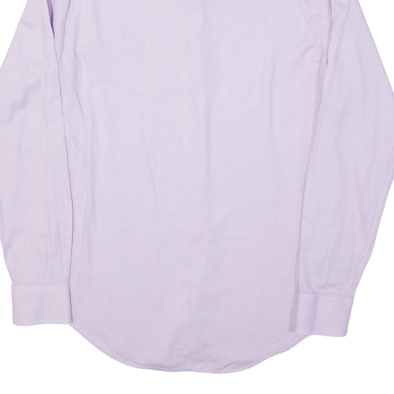 ARMANI COLLEZIONI Mens Flannel Shirt Purple Long Sleeve M