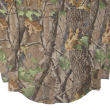 REALTREE Mens Flannel Shirt Brown Nylon Camouflage Long Sleeve S