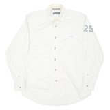 NAUTICA Mens Plain Shirt Cream Long Sleeve M