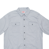 WRANGLER Mens Plain Shirt Grey L