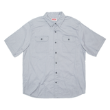 WRANGLER Mens Plain Shirt Grey L