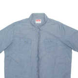 WRANGLER Mens Plain Shirt Blue XL