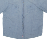 WRANGLER Mens Plain Shirt Blue XL