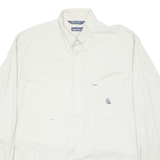 NAUTICA Mens Plain Shirt Beige Long Sleeve L