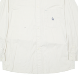 NAUTICA Mens Plain Shirt Beige Long Sleeve L