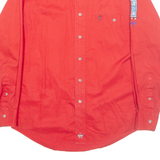 WRANGLER Mens Plain Shirt Red Long Sleeve S