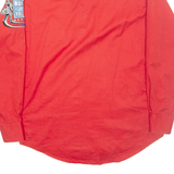 WRANGLER Mens Plain Shirt Red Long Sleeve S