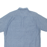 WRANGLER Mens Plain Shirt Blue L