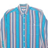 BRINK Mens Shirt Blue Striped Long Sleeve L