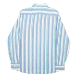 TOMMY HILFIGER Mens Shirt Blue Striped Long Sleeve L