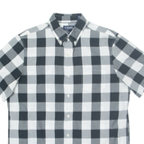 CHAPS Mens Shirt Black Check L