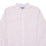 TOMMY HILFIGER Mens Shirt Red Check Long Sleeve L