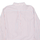 TOMMY HILFIGER Mens Shirt Red Check Long Sleeve L