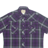 WRANGLER Mens Shirt Purple Check XL