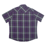 WRANGLER Mens Shirt Purple Check XL