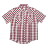 WRANGLER Mens Shirt Red Check XL