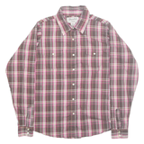 WRANGLER Womens Shirt Brown Check Long Sleeve XL