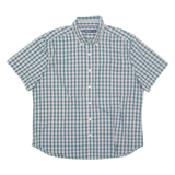 NAUTICA Mens Shirt Green Check 2XL