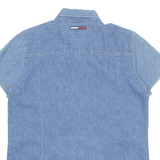 TOMMY HILFIGER Womens Denim Shirt Blue S