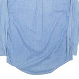 ROUNDTREE & YORKE Mens Denim Shirt Blue Long Sleeve L