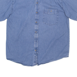RESERVOIR CLOTHING Mens Denim Shirt Blue M