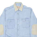 WOOLRICH Mens Denim Shirt Blue Long Sleeve M
