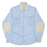 WOOLRICH Mens Denim Shirt Blue Long Sleeve M