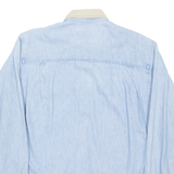 WOOLRICH Mens Denim Shirt Blue Long Sleeve M