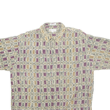 PIERRE CARDIN Mens Shirt Grey Crazy Pattern XL