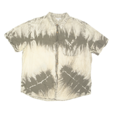 EARTHBOUND Mens Shirt Grey Crazy Pattern XL