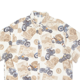 HIGH SEAS Mens Shirt Beige Crazy Pattern XL