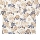 HIGH SEAS Mens Shirt Beige Crazy Pattern XL