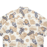 HIGH SEAS Mens Shirt Beige Crazy Pattern XL