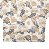 HIGH SEAS Mens Shirt Beige Crazy Pattern XL