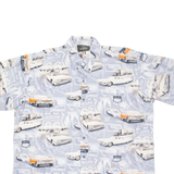 REDHEAD Mens Shirt Grey Crazy Pattern 2XL